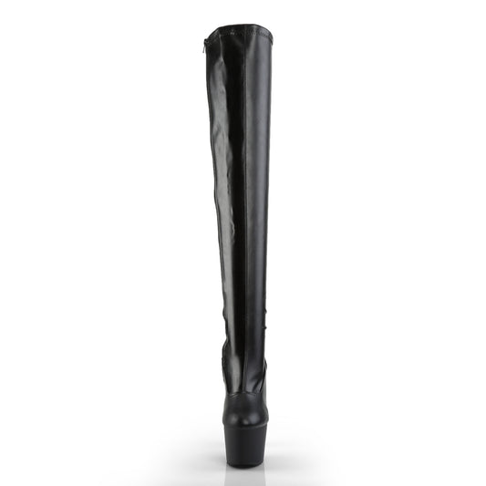 【PLEASER】ADORE-3000 プラットフォームシューズ Blk Str Faux Leather/Blk Matte【取寄】