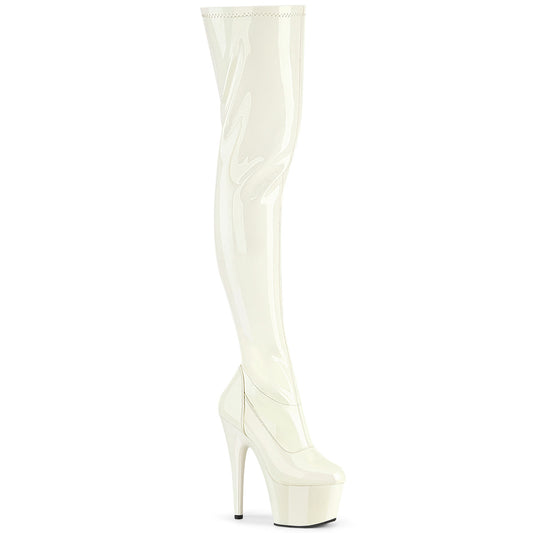 【PLEASER】ADORE-3000 プラットフォームシューズ Off-Wht Pat/Off-Wht【取寄】