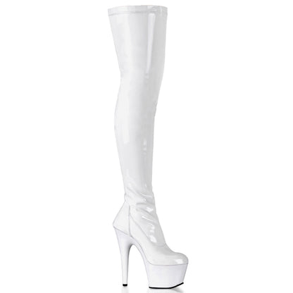 【PLEASER】ADORE-3000 シューズ Wht Str Pat/Wht【取寄】