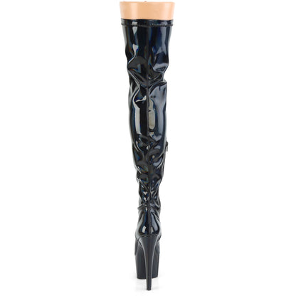 【PLEASER】ADORE-3000HWR プラットフォームシューズ Blk Str. Holo/Blk Holo【取寄】