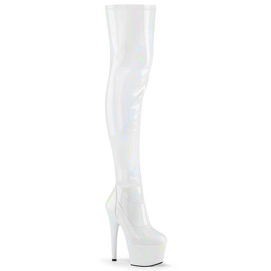 【PLEASER】ADORE-3000HWR プラットフォームシューズ Wht Str. Holo/Wht Holo【取寄】