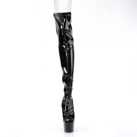 【PLEASER】ADORE-3011 プラットフォームシューズ Blk Str. Pat/Blk【取寄】