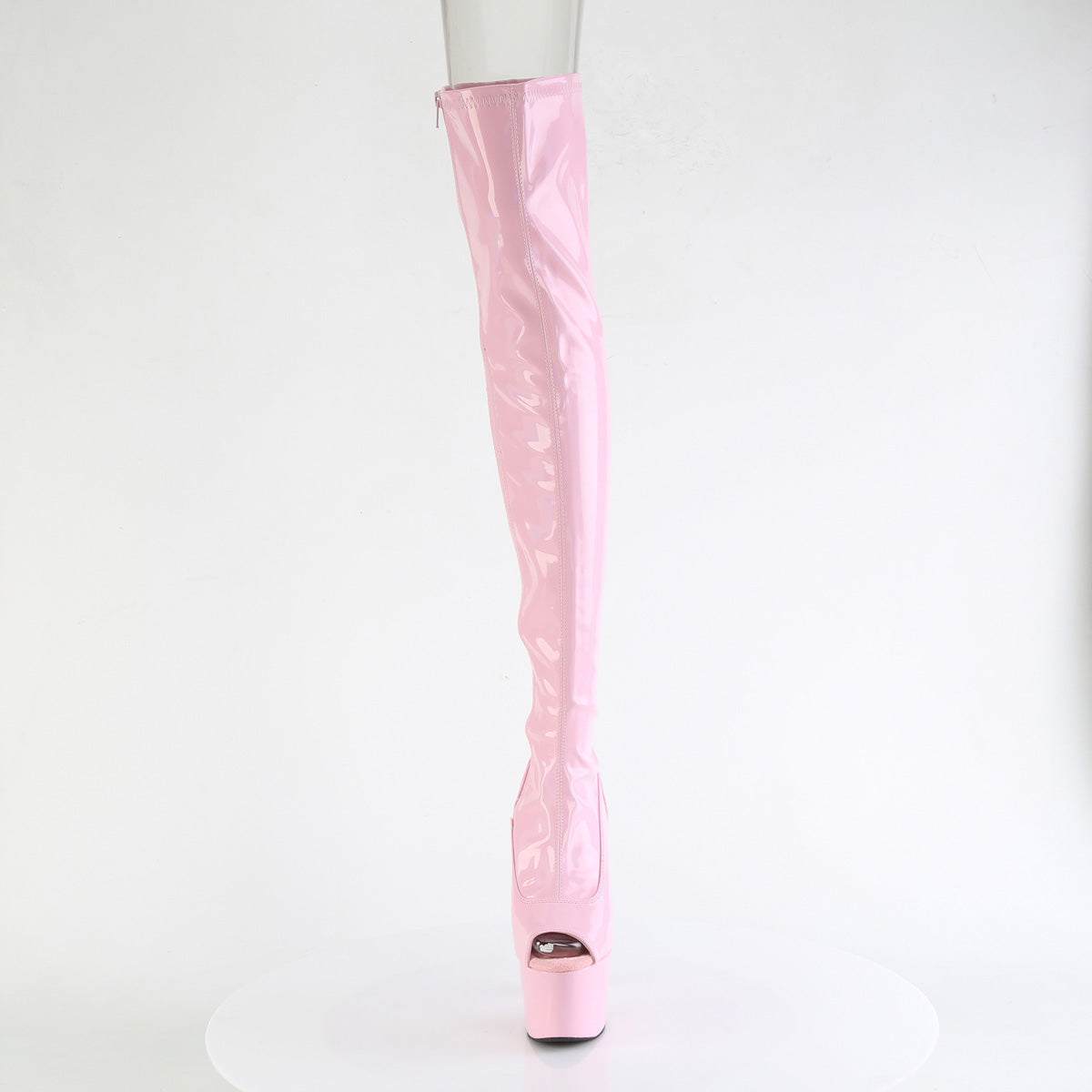 【PLEASER】ADORE-3011HWR プラットフォームシューズ B. Pink Str. Holo/B. Pink【取寄】