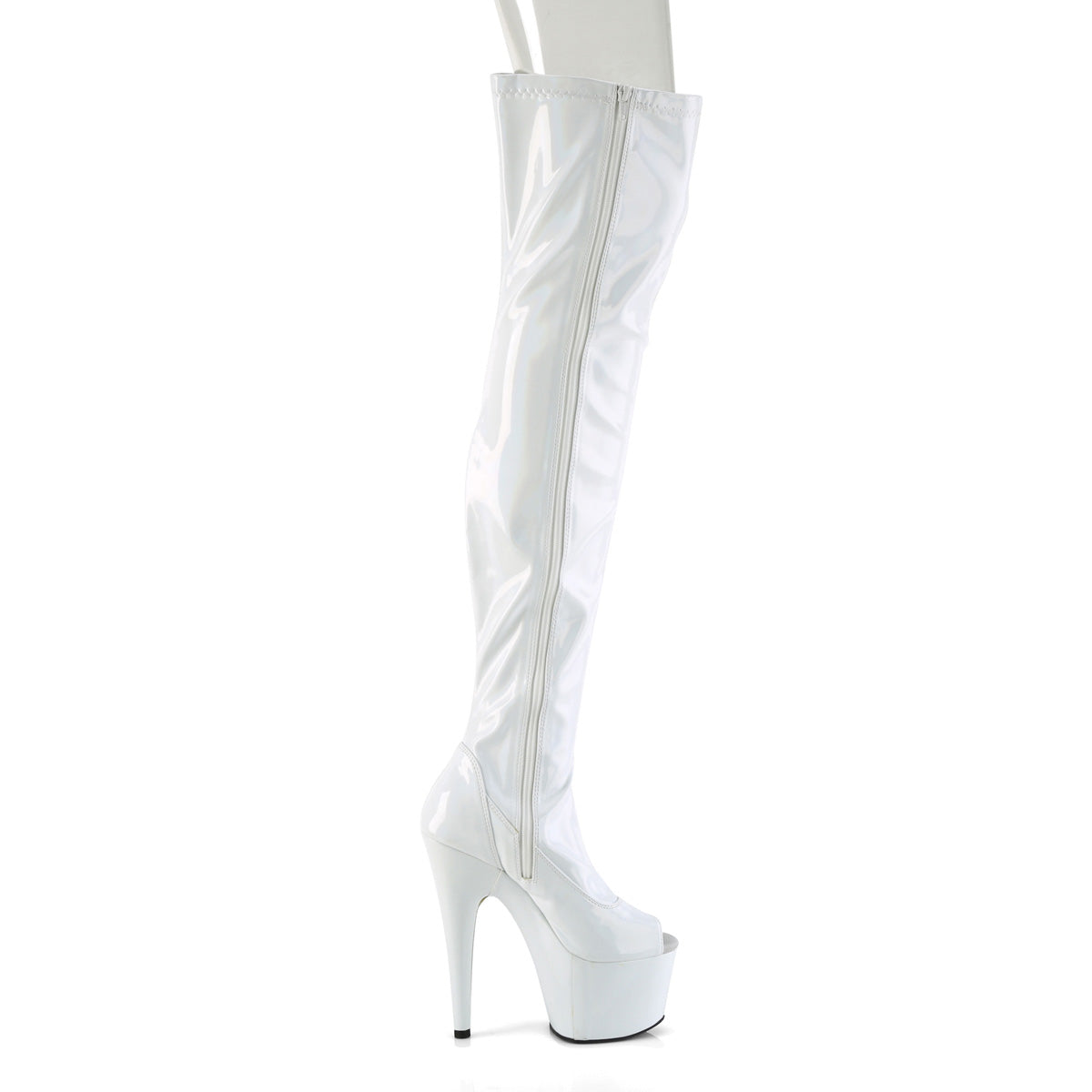 【PLEASER】ADORE-3011HWR シューズ Wht Str. Holo/Wht Holo【取寄】