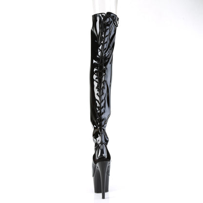 【PLEASER】ADORE-3017 シューズ Blk Str. Pat/Blk【取寄】