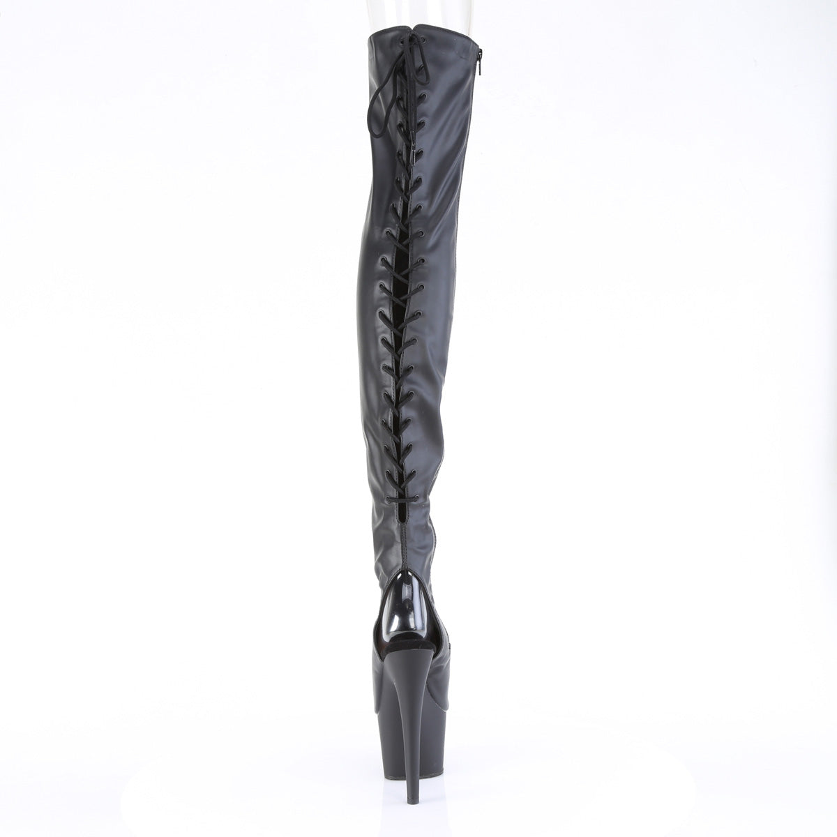 【PLEASER】ADORE-3017 プラットフォームシューズ Blk Str. Faux Leather【取寄】