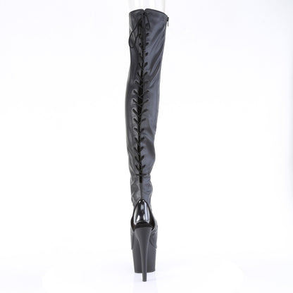 【PLEASER】ADORE-3017 プラットフォームシューズ Blk Str. Faux Leather【取寄】