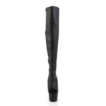【PLEASER】ADORE-3019 シューズ Blk Faux Leather/Blk Matte【取寄】