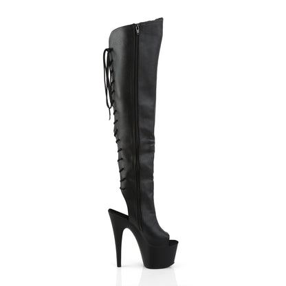 【PLEASER】ADORE-3019 プラットフォームシューズ Blk Faux Leather/Blk Matte【取寄】