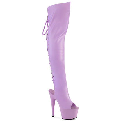 【PLEASER】ADORE-3019 シューズ Lavender Faux Leather/Lavender Matte【取寄】