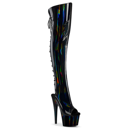 【PLEASER】ADORE-3019HWR シューズ Blk Str. Holo/Blk Holo【取寄】