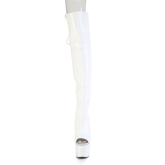 【PLEASER】ADORE-3019HWR プラットフォームシューズ Wht Str. Holo/Wht Holo【取寄】