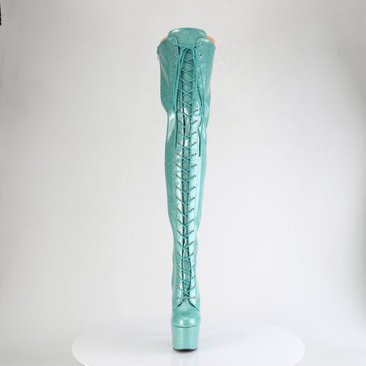 【PLEASER】ADORE-3020GP プラットフォームシューズ Aqua Glitter Pat/M【取寄】