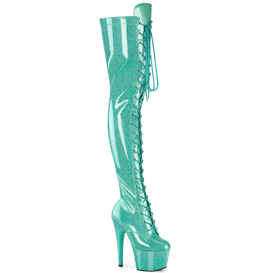 【PLEASER】ADORE-3020GP プラットフォームシューズ Aqua Glitter Pat/M【取寄】