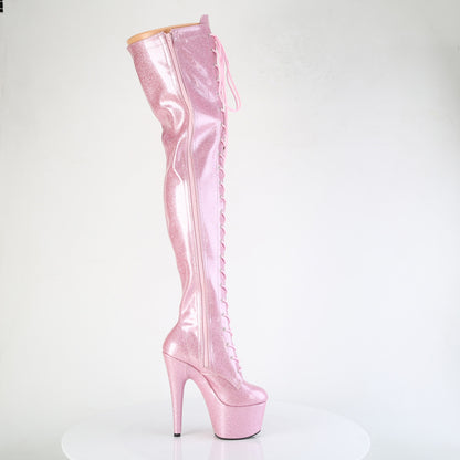 【PLEASER】ADORE-3020GP シューズ B. Pink Glitter Pat/M【取寄】