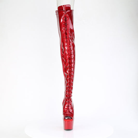 【PLEASER】ADORE-3021GP プラットフォームシューズ Red Glitter Pat/M【取寄】