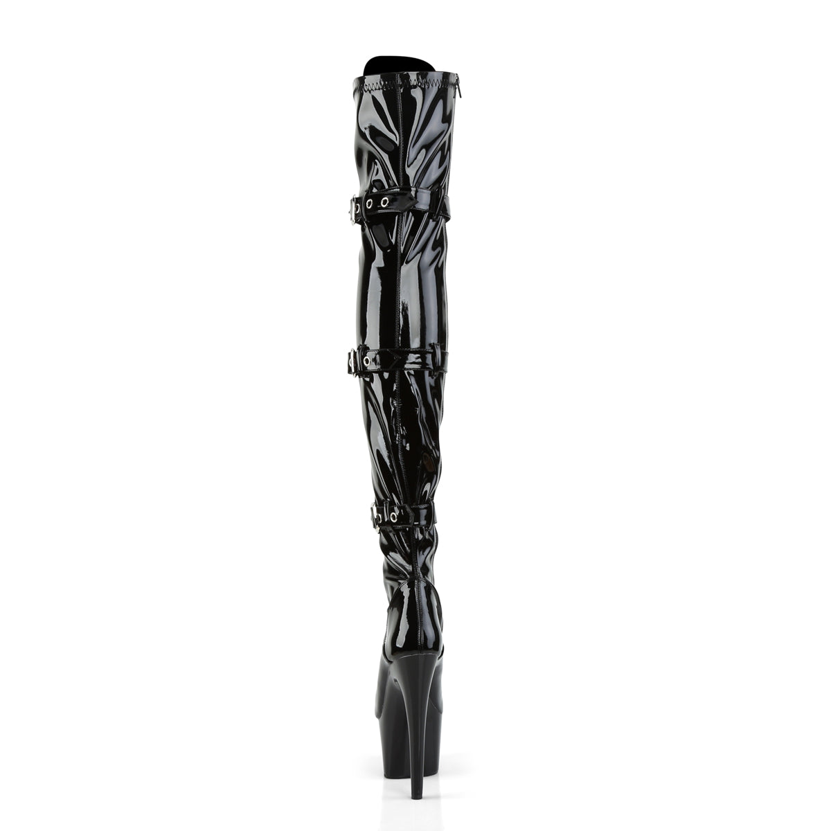 【PLEASER】ADORE-3028 プラットフォームシューズ Blk Str Pat/Blk【取寄】