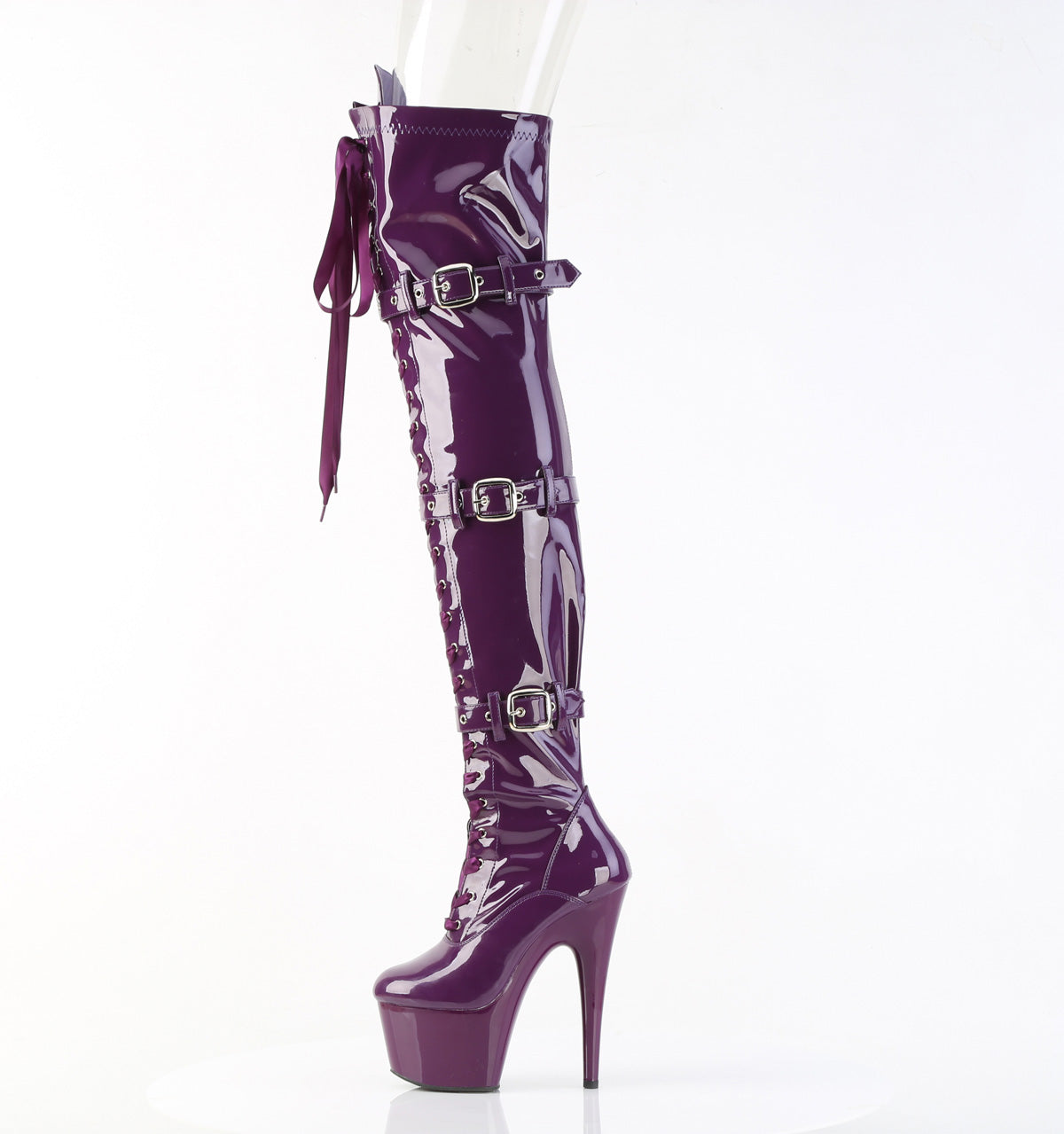 【PLEASER】ADORE-3028 シューズ Purple Str. Pat/Purple【取寄】