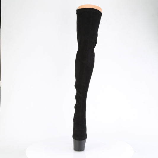 【PLEASER】ADORE-3063 プラットフォームシューズ Blk Str Microfiber/Blk Matte【取寄】