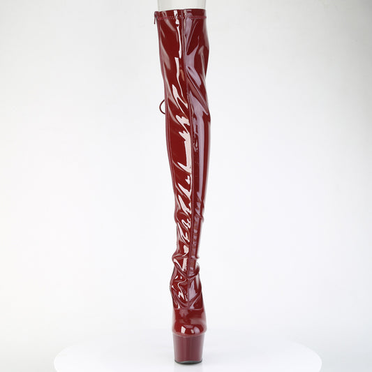 【PLEASER】ADORE-3063 プラットフォームシューズ Burgundy Str. Pat/Burgundy【取寄】