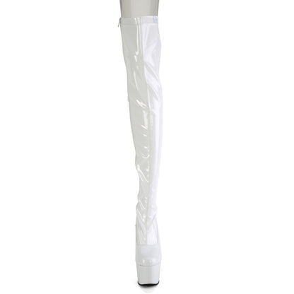 【PLEASER】ADORE-3063 シューズ Wht Str Pat/Wht【取寄】