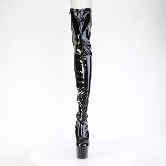 【PLEASER】ADORE-3850 プラットフォームシューズ Blk Str. Pat/Blk【取寄】