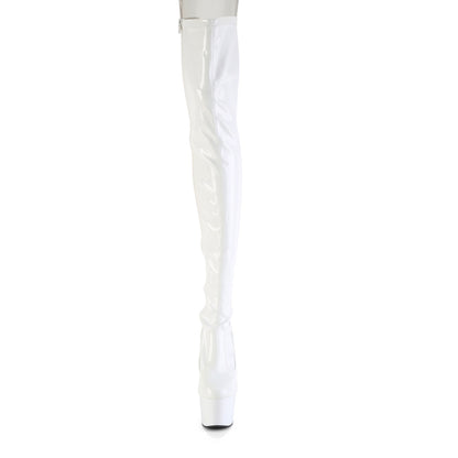【PLEASER】ADORE-3850 シューズ Wht Str. Pat/Wht【取寄】