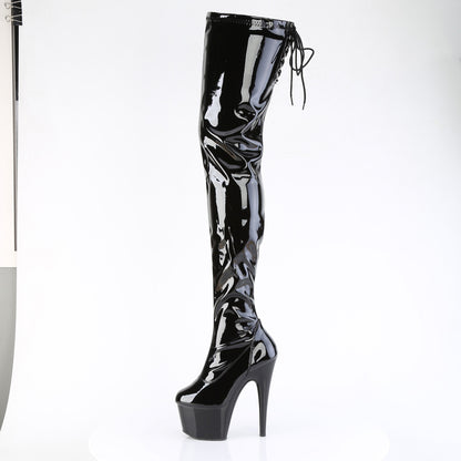 【PLEASER】ADORE-4000SLT シューズ Blk Str Pat/Blk【取寄】