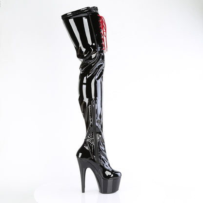 【PLEASER】ADORE-4001WR プラットフォームシューズ Blk Stretch Pat/Blk【取寄】