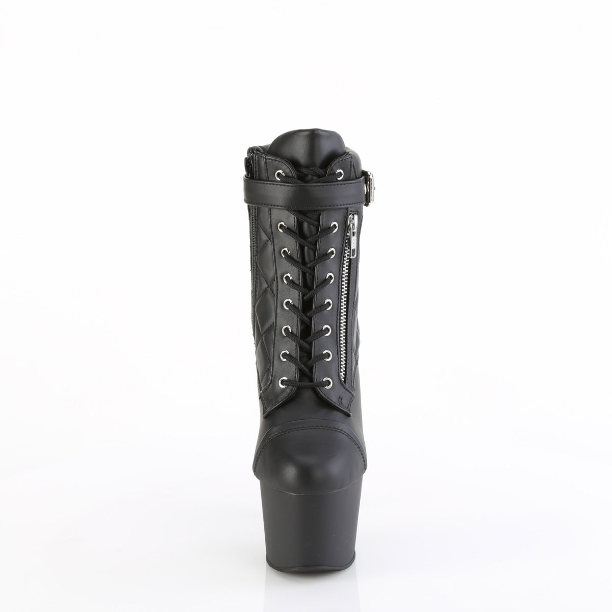 【PLEASER】ADORE-700-05 プラットフォームシューズ Blk Faux Leather/Blk Matte【取寄】
