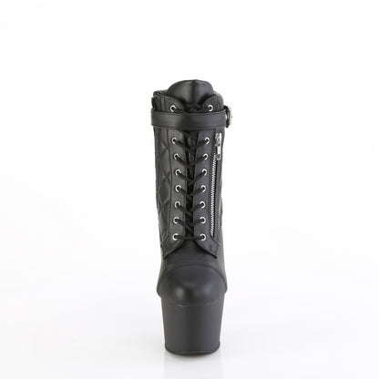 【PLEASER】ADORE-700-05 プラットフォームシューズ Blk Faux Leather/Blk Matte【取寄】