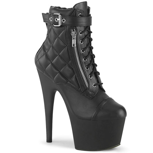 【PLEASER】ADORE-700-05 プラットフォームシューズ Blk Faux Leather/Blk Matte【取寄】