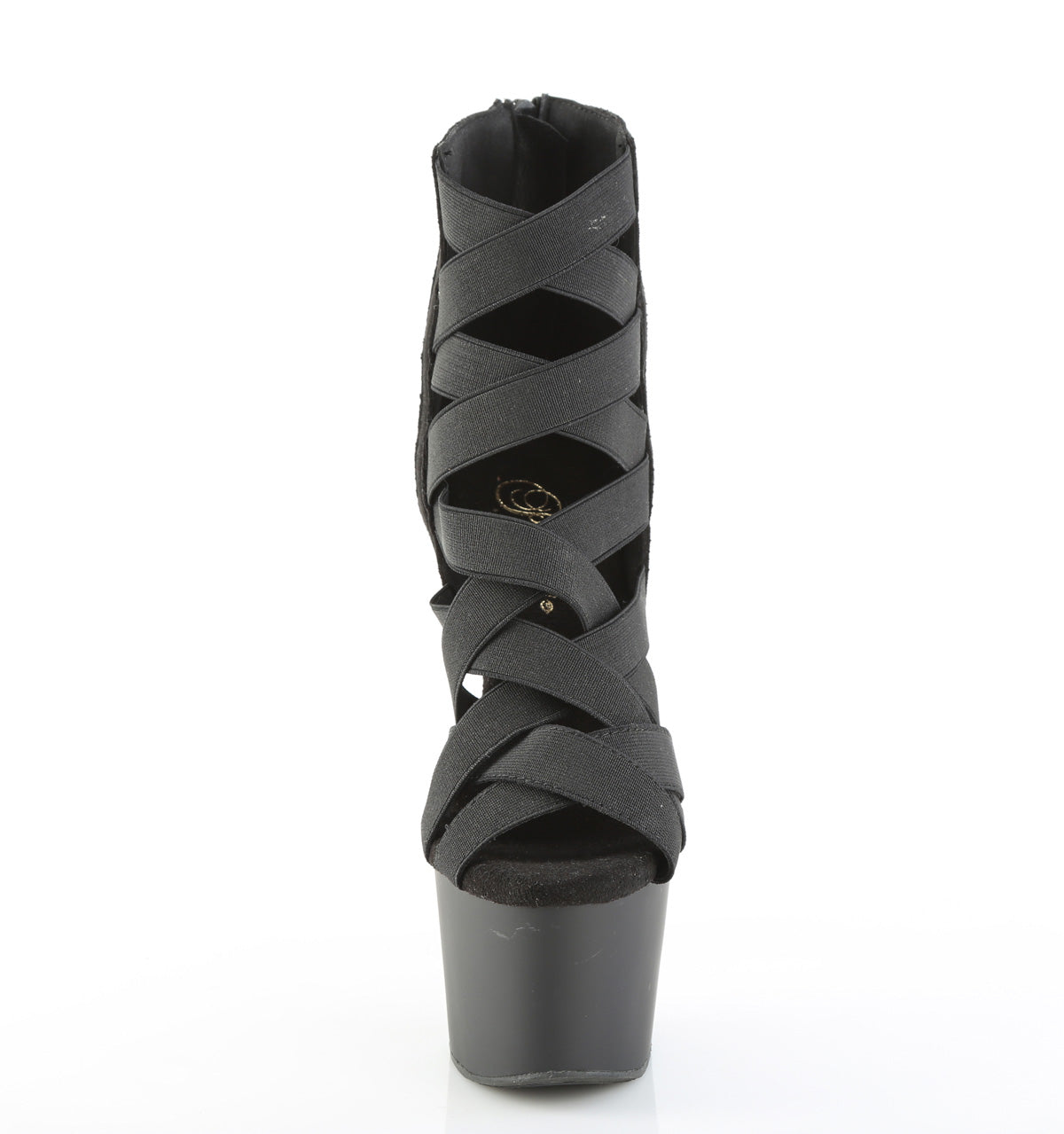 【PLEASER】ADORE-700-24 シューズ Blk Elastic Band-Microfiber/Blk Matte【取寄】