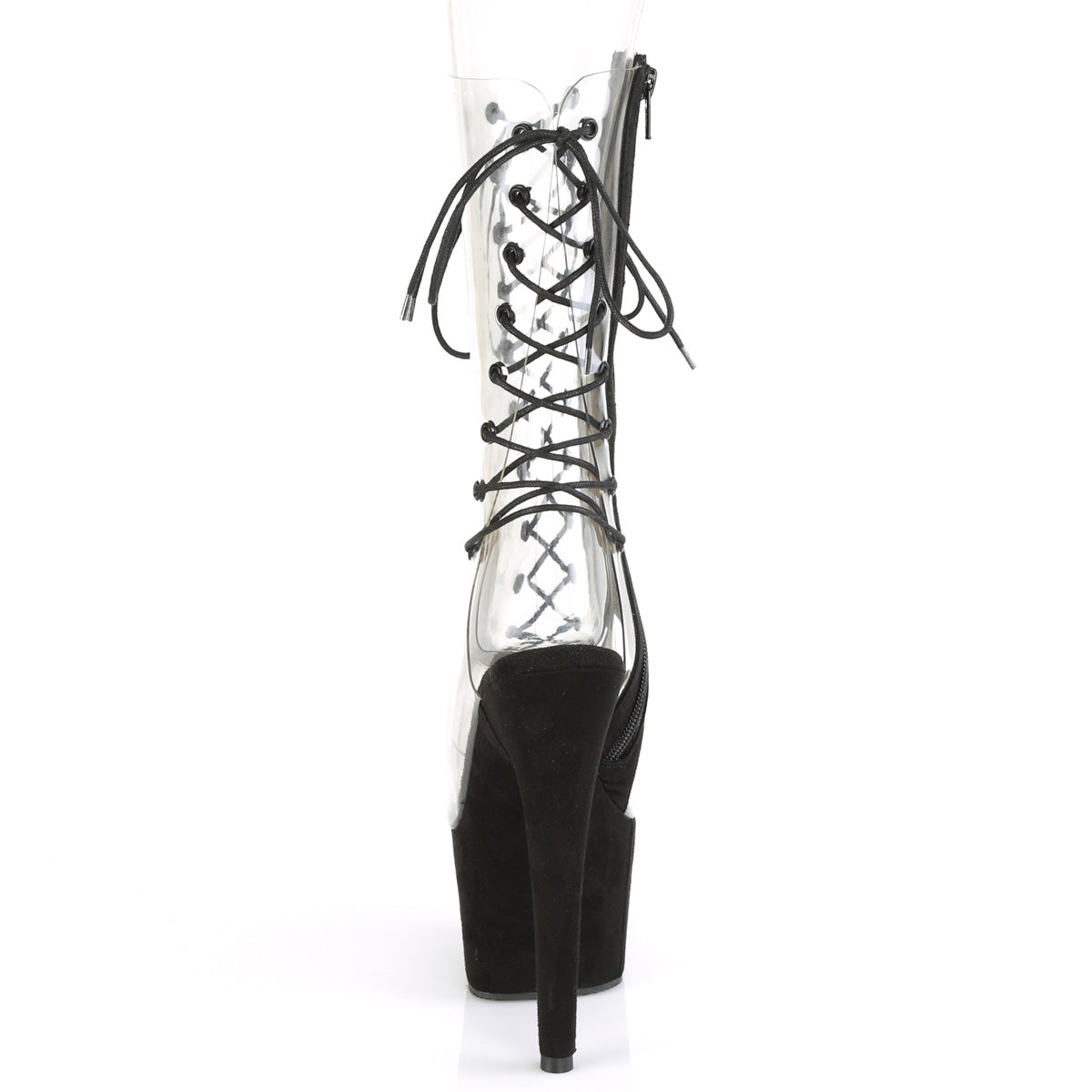【PLEASER】ADORE-700-60FS シューズ Clr/Blk Faux Suede【取寄】