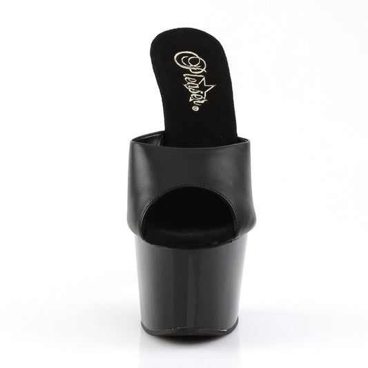 【PLEASER】ADORE-701 プラットフォームシューズ Blk Leather/ Blk【取寄】