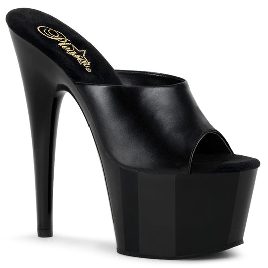 【PLEASER】ADORE-701 プラットフォームシューズ Blk Leather/ Blk【取寄】