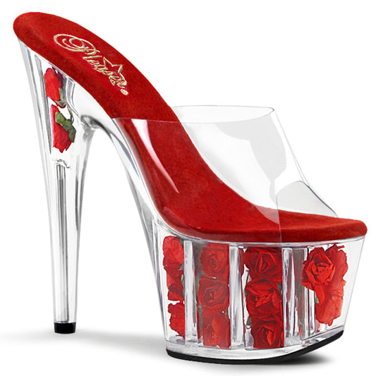 【PLEASER】ADORE-701FL プラットフォームシューズ Clr/Red Flowers【取寄】