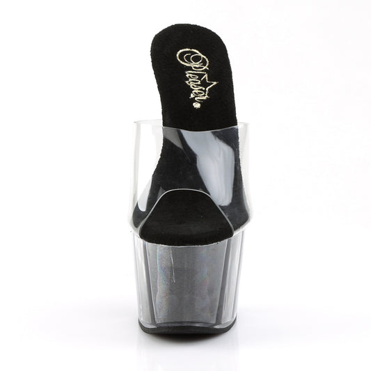 【PLEASER】ADORE-701G プラットフォームシューズ Clr/Blk Gltr【取寄】
