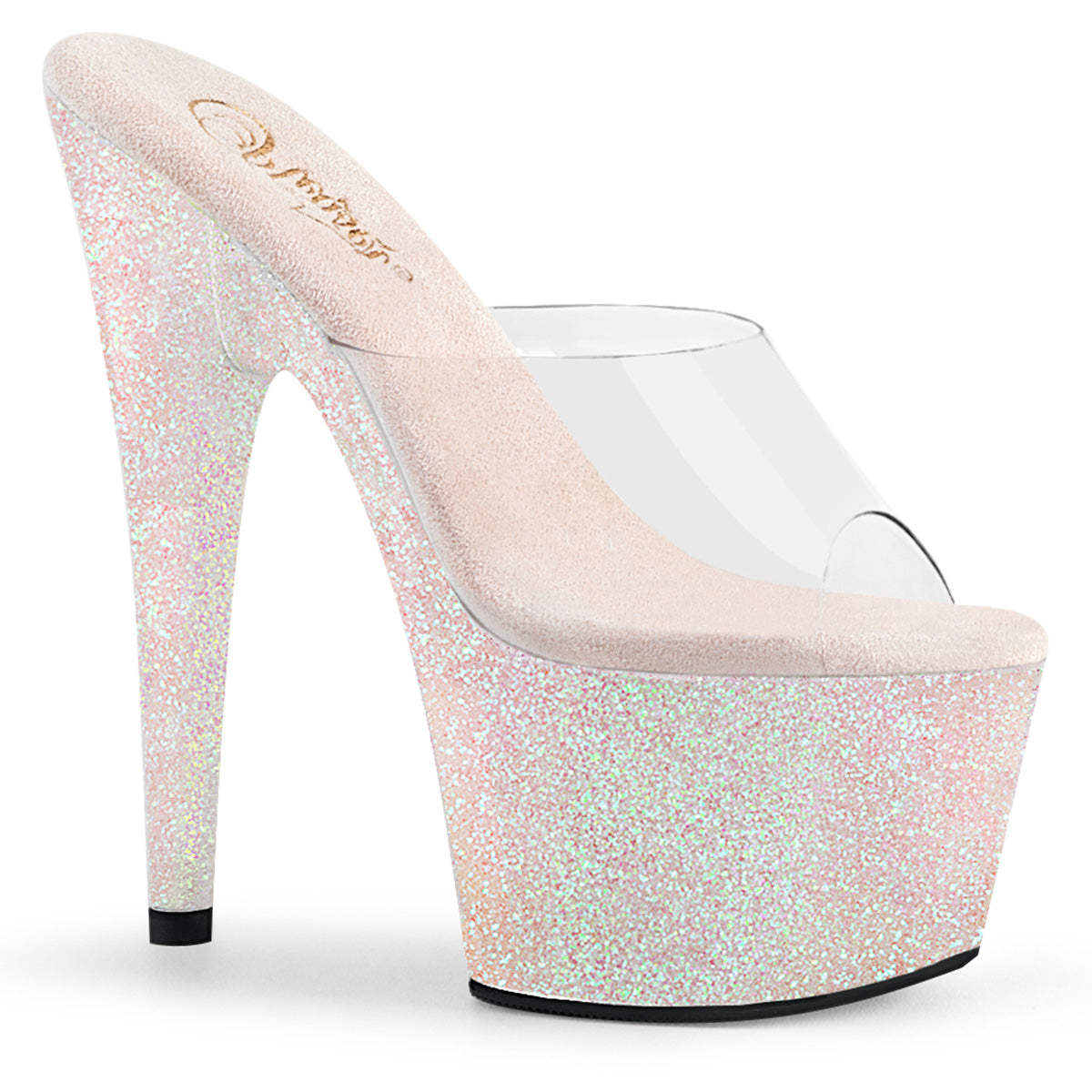 【PLEASER】ADORE-701HMG プラットフォームシューズ Clr/Opal Multi Mini Glitter【取寄】