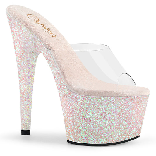 【PLEASER】ADORE-701HMG プラットフォームシューズ Clr/Opal Multi Mini Glitter【取寄】