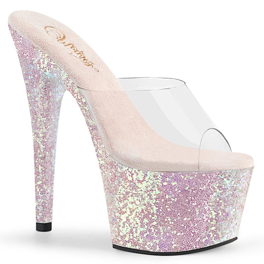 【PLEASER】ADORE-701LG プラットフォームシューズ Clr/Opal Multi Glitter【取寄】