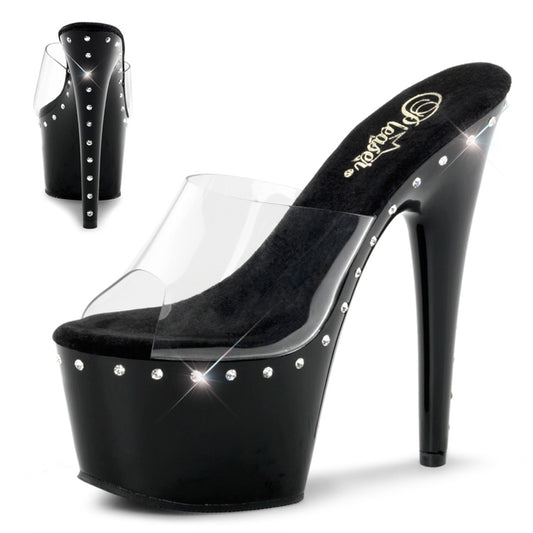【PLEASER】ADORE-701LS プラットフォームシューズ Clr/Blk【取寄】