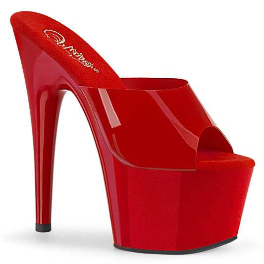 【PLEASER】ADORE-701N プラットフォームシューズ Red (Jelly-Like) TPU/Red【取寄】