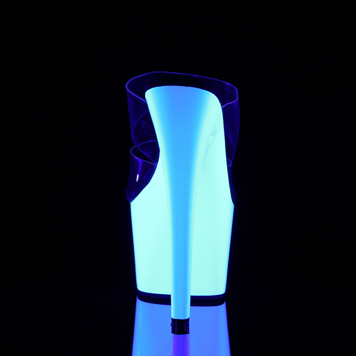 【PLEASER】ADORE-702UV プラットフォームシューズ Clr/Neon Wht【取寄】