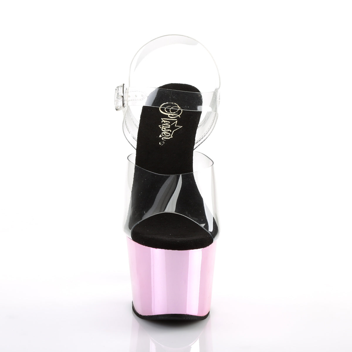 【PLEASER】ADORE-708 プラットフォームシューズ Clr/B. Pink Chrome【取寄】