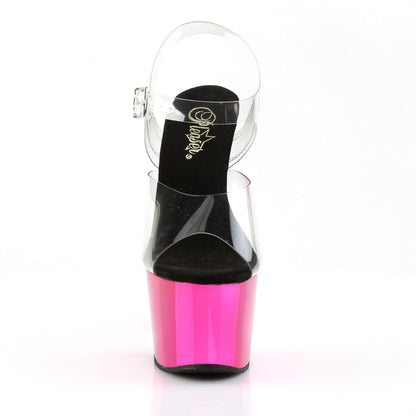 【PLEASER】ADORE-708 シューズ Clr/H. Pink Chrome【取寄】
