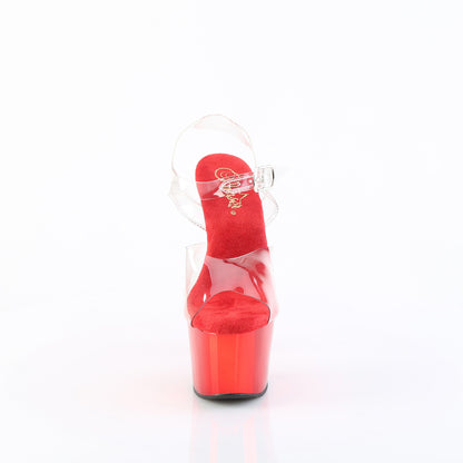 【PLEASER】ADORE-708 プラットフォームシューズ Clr-Matching/Red Chrome【取寄】