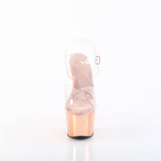 【PLEASER】ADORE-708 シューズ Clr-Matching/Rose Gold Chrome【取寄】