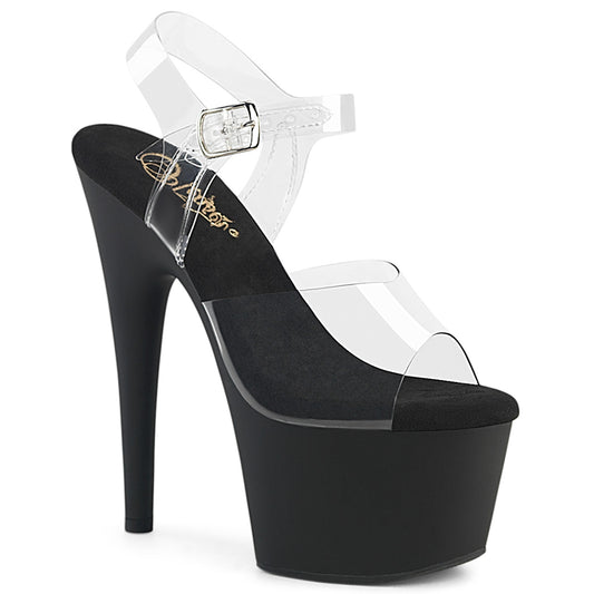【PLEASER】ADORE-708 プラットフォームシューズ Clr/Blk Matte【取寄】