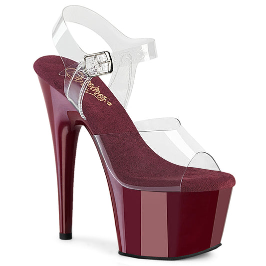 【PLEASER】ADORE-708 プラットフォームシューズ Clr/Burgundy【取寄】